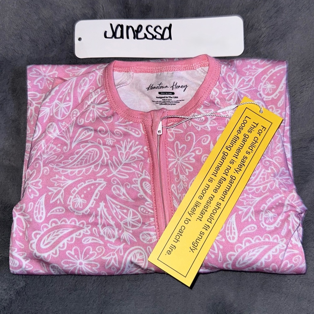 Pink Paisley ❀ Bamboo 18-24 Convertible Zippy NWT